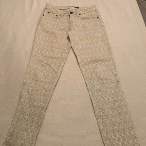 prAna straight pant, white aztec pattern, (00/24)